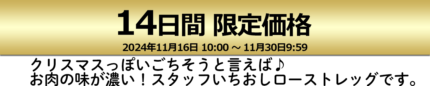 14日間限定セール24年11月16日