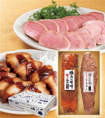 米久の晩餐　真心の味セット(豚肉の味噌煮込み＆やわらかローストポーク)(化粧箱入り)