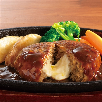 4種のチーズ入りハンバーグ6食セット（2種のソース付き）