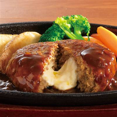 4種のチーズ入りハンバーグ6食セット（2種のソース付き）