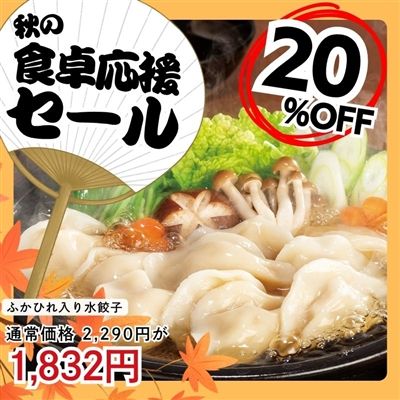 ふかひれ入り水餃子2袋セット