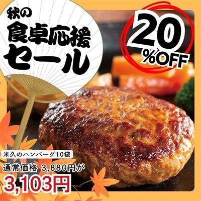 米久のハンバーグ１０個セット