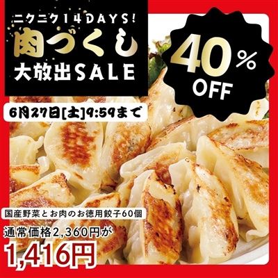 国産野菜とお肉のお徳用餃子20個入り×3袋