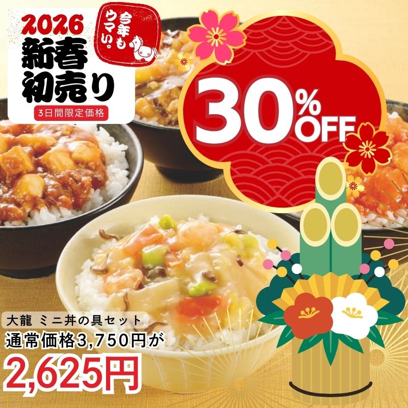 大龍(R)　ミニ丼の具セット　4種10食入り