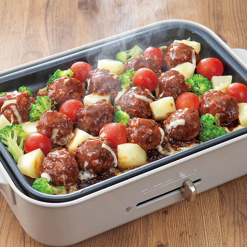 野菜もグイグイすすんじゃうパーティハンバーグ